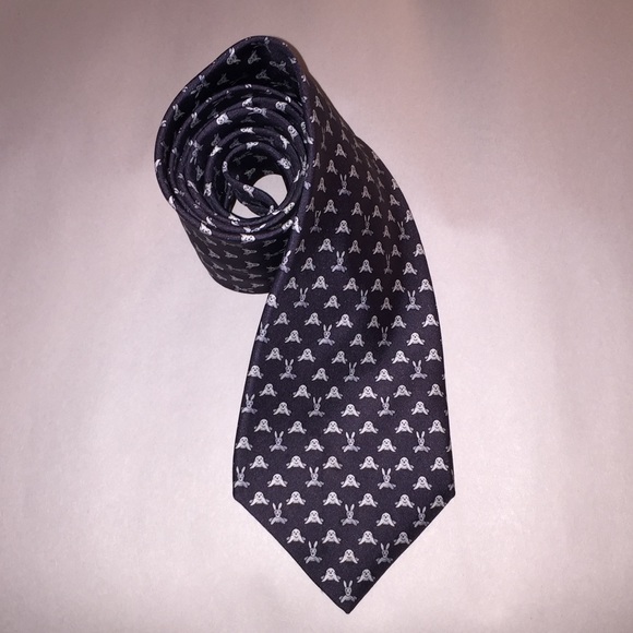 authentic HERMÈS gray scale SILK necktie 5272 SA
